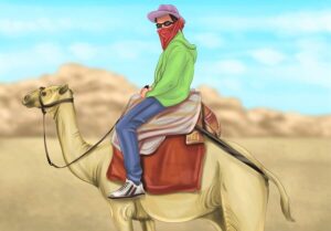 Camel Riding outfit